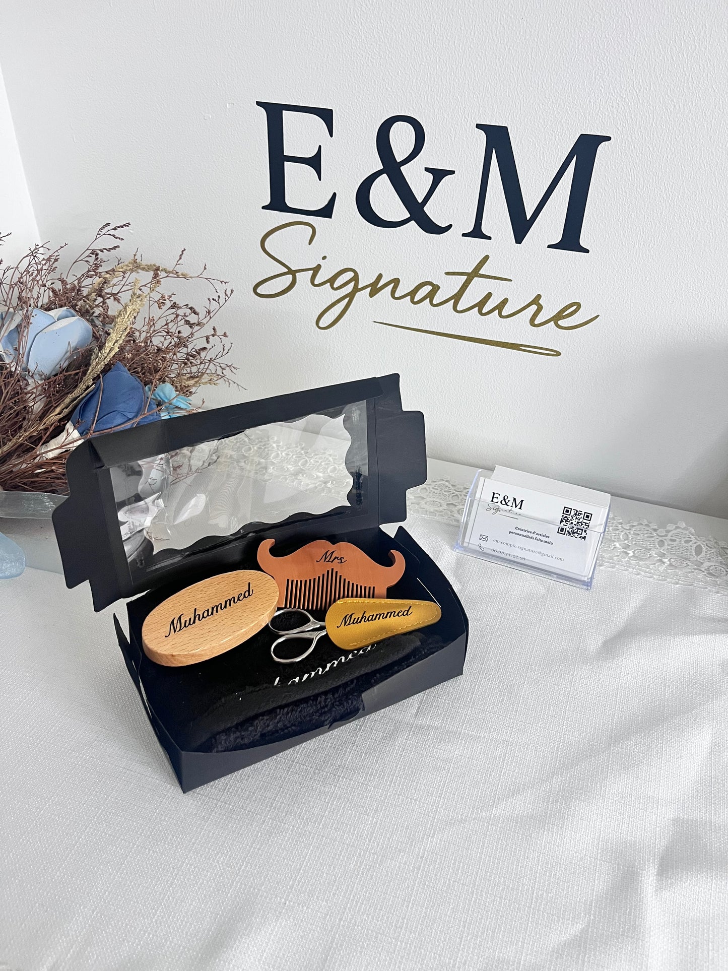 Coffret a barbe pour homme